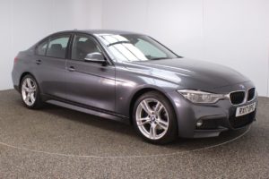 Used 2017 GREY BMW 3 SERIES Saloon 2.0 330E M SPORT 4d AUTO 181 BHP (reg. 2017-03-02) for sale in Crompton