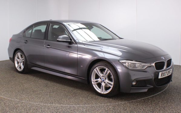 Used 2017 GREY BMW 3 SERIES Saloon 2.0 330E M SPORT 4d AUTO 181 BHP (reg. 2017-03-02) for sale in Crompton