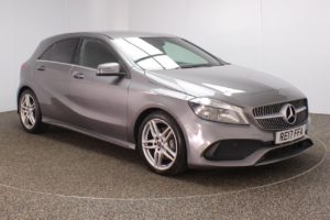 Used 2017 GREY MERCEDES-BENZ A-CLASS Hatchback 1.5 A 180 D AMG LINE 5d 107 BHP (reg. 2017-05-15) for sale in Crompton