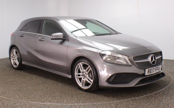 Used 2017 GREY MERCEDES-BENZ A-CLASS Hatchback 1.5 A 180 D AMG LINE 5d 107 BHP (reg. 2017-05-15) for sale in Crompton