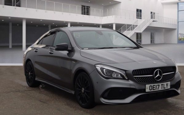 Used 2017 GREY MERCEDES-BENZ CLA Coupe 2.1 CLA 200 D WHITEART 4d 134 BHP (reg. 2017-06-21) for sale in Crompton