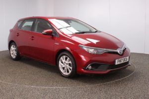 Used 2017 RED TOYOTA AURIS Hatchback 1.8 VVT-I BUSINESS EDITION TSS 5d AUTO 99 BHP (reg. 2017-05-31) for sale in Crompton