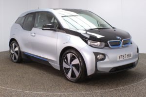 Used 2017 SILVER BMW I3 Hatchback 0.6 I3 RANGE EXTENDER 94AH 5d AUTO 168 BHP (reg. 2017-11-28) for sale in Crompton