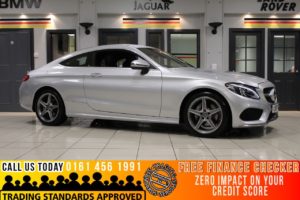Used 2017 SILVER MERCEDES-BENZ C-CLASS Coupe 2.1 C 220 D AMG LINE 2d AUTO 168 BHP (reg. 2017-04-29) for sale in Romiley