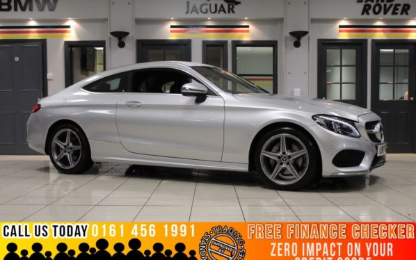 Used 2017 SILVER MERCEDES-BENZ C-CLASS Coupe 2.1 C 220 D AMG LINE 2d AUTO 168 BHP (reg. 2017-04-29) for sale in Romiley