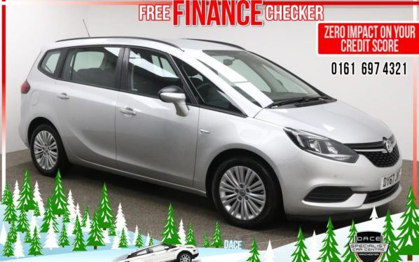 Used 2017 SILVER VAUXHALL ZAFIRA TOURER MPV 1.4 DESIGN 5d 138 BHP (reg. 2017-12-31) for sale in Radcliffe