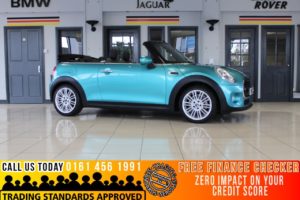 Used 2017 TURQUOISE MINI CONVERTIBLE Convertible 1.5 COOPER 2d 134 BHP (reg. 2017-10-19) for sale in Romiley