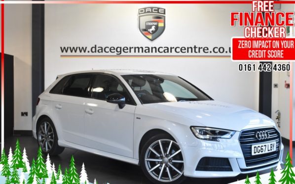 Used 2017 WHITE AUDI A3 Hatchback 1.6 TDI BLACK EDITION 5d 114 BHP (reg. 2017-09-01) for sale in Altrincham