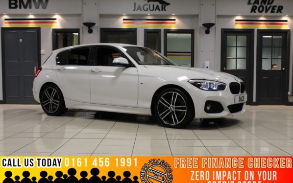 Used 2017 WHITE BMW 1 SERIES Hatchback 2.0 118D M SPORT SHADOW EDITION 5d AUTO 147 BHP (reg. 2017-09-20) for sale in Romiley