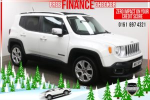 Used 2017 WHITE JEEP RENEGADE Estate 1.6 M-JET LIMITED 5d 118 BHP (reg. 2017-04-28) for sale in Radcliffe