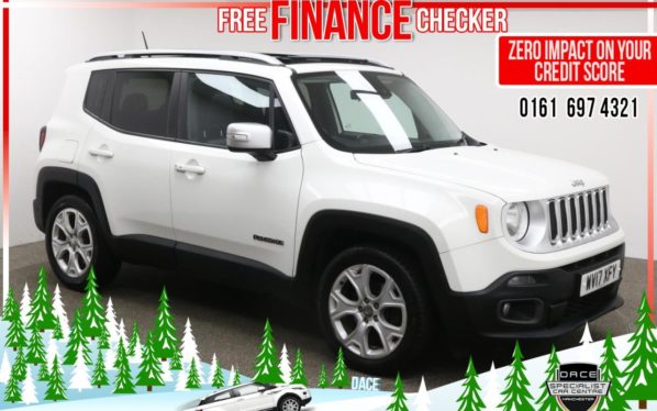 Used 2017 WHITE JEEP RENEGADE Estate 1.6 M-JET LIMITED 5d 118 BHP (reg. 2017-04-28) for sale in Radcliffe