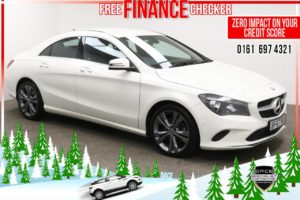 Used 2017 WHITE MERCEDES-BENZ CLA Coupe 2.1 CLA 200 D SPORT 4d 134 BHP (reg. 2017-09-01) for sale in Radcliffe