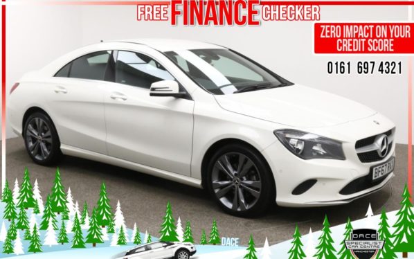 Used 2017 WHITE MERCEDES-BENZ CLA Coupe 2.1 CLA 200 D SPORT 4d 134 BHP (reg. 2017-09-01) for sale in Radcliffe