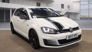 Used 2017 WHITE VOLKSWAGEN GOLF Hatchback 2.0 GTD 5d 181 BHP (reg. 2017-03-03) for sale in Crompton