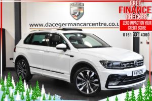 Used 2017 WHITE VOLKSWAGEN TIGUAN Estate 2.0 R LINE TDI BMT 4MOTION DSG 5d 148 BHP (reg. 2017-07-18) for sale in Altrincham