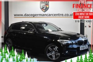 Used 2018 BLACK BMW 1 SERIES Hatchback 2.0 120D SPORT 3d 188 BHP (reg. 2018-09-26) for sale in Altrincham