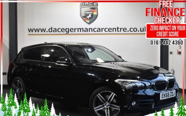 Used 2018 BLACK BMW 1 SERIES Hatchback 2.0 120D SPORT 3d 188 BHP (reg. 2018-09-26) for sale in Altrincham