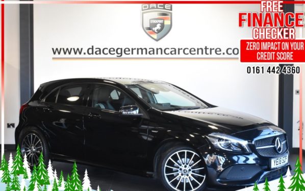 Used 2018 BLACK MERCEDES-BENZ A-CLASS Hatchback 1.6 A 200 WHITEART 5d AUTO 154 BHP (reg. 2018-06-30) for sale in Altrincham