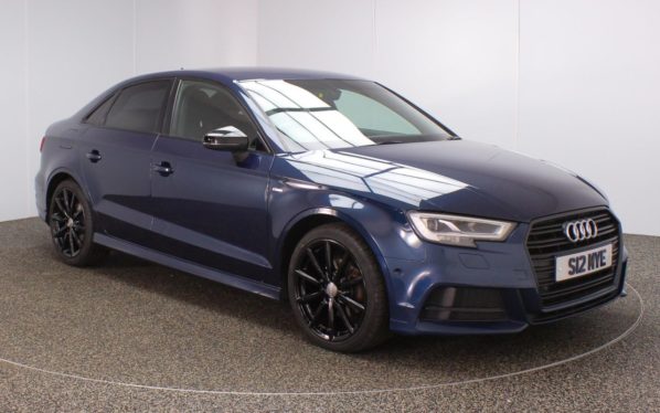 Used 2018 BLUE AUDI A3 Saloon 2.0 TDI BLACK EDITION 4d AUTO 148 BHP (reg. 2018-02-06) for sale in Crompton