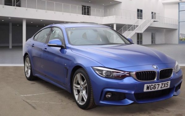 Used 2018 BLUE BMW 4 SERIES Coupe 2.0 420D M SPORT GRAN COUPE 4d 188 BHP (reg. 2018-01-08) for sale in Crompton
