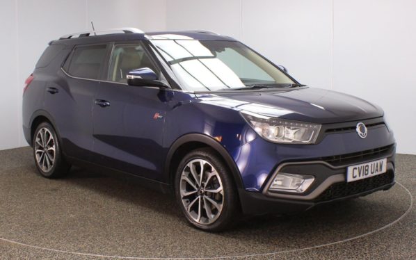 Used 2018 BLUE SSANGYONG TIVOLI XLV 4x4 1.6 ELX 5d 113 BHP (reg. 2018-06-27) for sale in Crompton