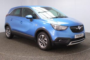 Used 2018 BLUE VAUXHALL CROSSLAND X Hatchback 1.2 TECH LINE NAV 5d 80 BHP (reg. 2018-05-21) for sale in Crompton