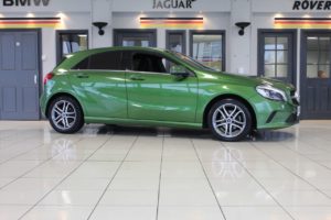 Used 2018 GREEN MERCEDES-BENZ A-CLASS Hatchback 1.5 A 180 D SPORT EDITION 5d AUTO 107 BHP (reg. 2018-02-23) for sale in Romiley