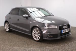 Used 2018 GREY AUDI A1 Hatchback 1.4 SPORTBACK TFSI S LINE NAV 5d 123 BHP (reg. 2018-03-23) for sale in Crompton