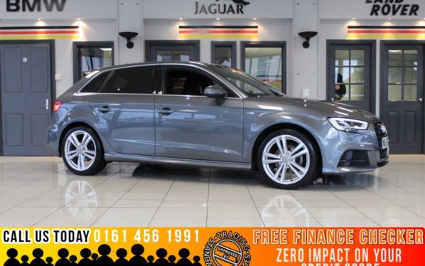 Used 2018 GREY AUDI A3 Hatchback 1.0 SPORTBACK TFSI S LINE 5d 114 BHP (reg. 2018-11-07) for sale in Romiley