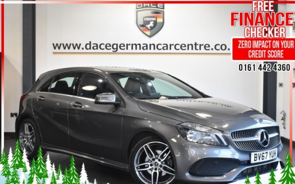 Used 2018 GREY MERCEDES-BENZ A-CLASS Hatchback 2.1 A 200 D AMG LINE 5d 134 BHP (reg. 2018-02-01) for sale in Altrincham