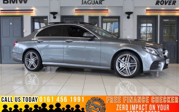Used 2018 GREY MERCEDES-BENZ E-CLASS Saloon 2.0 E 220 D AMG LINE PREMIUM 4d AUTO 192 BHP (reg. 2018-05-31) for sale in Romiley