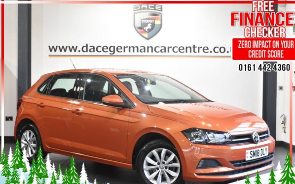 Used 2018 ORANGE VOLKSWAGEN POLO Hatchback 1.0 SE 5d 65 BHP (reg. 2018-05-31) for sale in Altrincham