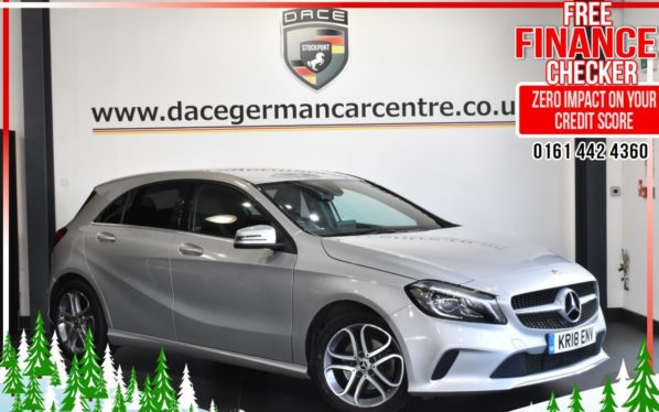 Used 2018 SILVER MERCEDES-BENZ A-CLASS Hatchback 1.6 A 180 SPORT EDITION 5DR AUTO 121 BHP (reg. 2018-03-29) for sale in Altrincham