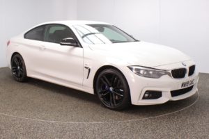 Used 2018 WHITE BMW 4 SERIES Coupe 2.0 420I M SPORT 2d 181 BHP (reg. 2018-05-31) for sale in Crompton