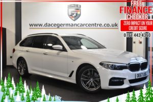 Used 2018 WHITE BMW 5 SERIES Estate 2.0 520D M SPORT TOURING 5d AUTO 188 BHP (reg. 2018-02-27) for sale in Altrincham