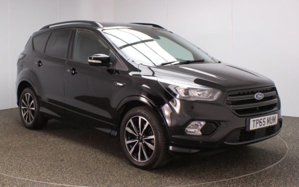 Used 2019 BLACK FORD KUGA Hatchback 1.5 ST-LINE 5d 148 BHP (reg. 2019-09-18) for sale in Crompton