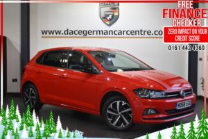 Used 2019 RED VOLKSWAGEN POLO Hatchback 1.0 BEATS EVO 5d 65 BHP (reg. 2019-01-17) for sale in Altrincham