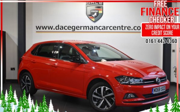 Used 2019 RED VOLKSWAGEN POLO Hatchback 1.0 BEATS EVO 5d 65 BHP (reg. 2019-01-17) for sale in Altrincham