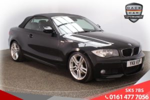 Used 2011 BLACK BMW 1 SERIES Convertible 2.0 118D M SPORT 2d 141 BHP (reg. 2011-03-21) for sale in Failsworth