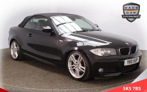 Used 2011 BLACK BMW 1 SERIES Convertible 2.0 118D M SPORT 2d 141 BHP (reg. 2011-03-21) for sale in Failsworth