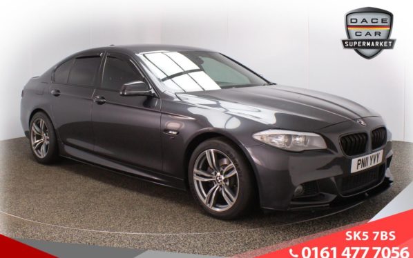 Used 2011 GREY BMW 5 SERIES Saloon 2.0 520D M SPORT 4d 181 BHP (reg. 2011-03-10) for sale in Failsworth