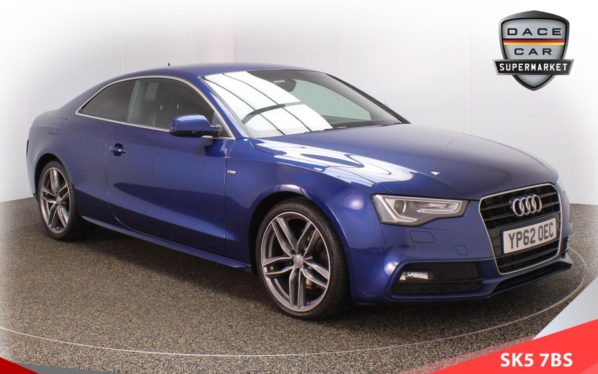 Used 2012 BLUE AUDI A5 Coupe 2.0 TFSI S LINE 2d 208 BHP (reg. 2012-10-30) for sale in Failsworth