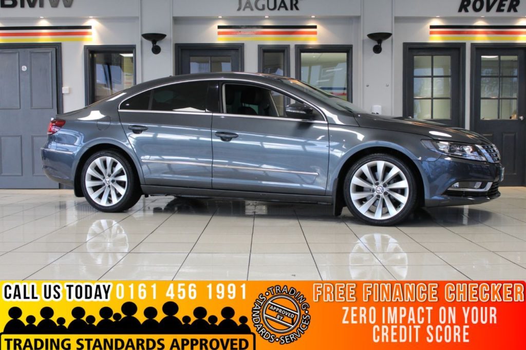 Used 2012 GREY VOLKSWAGEN CC Coupe 2.0 GT TDI BLUEMOTION TECHNOLOGY 4d 168 BHP (reg. 2012-09-26) for sale in Bramhall