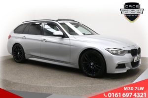 Used 2013 SILVER BMW 3 SERIES Estate 2.0 320D M SPORT TOURING 5d 181 BHP (reg. 2013-06-28) for sale in Ramsbottom