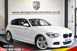 Used 2013 WHITE BMW 1 SERIES Hatchback 2.0 118D M SPORT 5d 141 BHP (reg. 2013-09-30) for sale in Stretford
