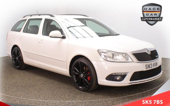 Used 2013 WHITE SKODA OCTAVIA Estate 2.0 BLACKLINE VRS TDI CR 5d 168 BHP (reg. 2013-03-07) for sale in Failsworth