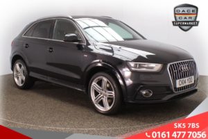 Used 2014 BLACK AUDI Q3 Estate 2.0 TDI QUATTRO S LINE PLUS 5d 177 BHP (reg. 2014-05-30) for sale in Failsworth