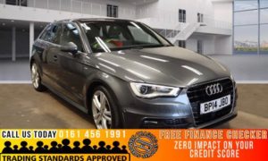 Used 2014 GREY AUDI A3 Hatchback 1.6 TDI S LINE 5d AUTO 104 BHP (reg. 2014-03-28) for sale in Bramhall