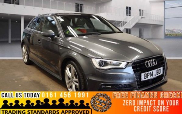 Used 2014 GREY AUDI A3 Hatchback 1.6 TDI S LINE 5d AUTO 104 BHP (reg. 2014-03-28) for sale in Bramhall
