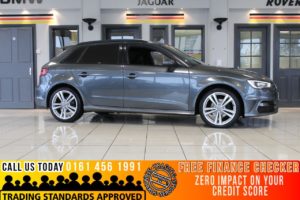 Used 2014 GREY AUDI A3 Hatchback 2.0 TDI S LINE 5d 148 BHP (reg. 2014-01-23) for sale in Bramhall